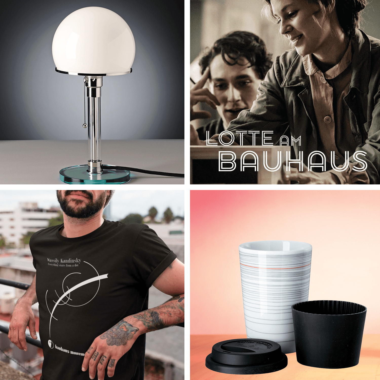 Immagine di Wagenfeld WG24 + Lotte Bauhaus + Shirt + Rosenthal Mug